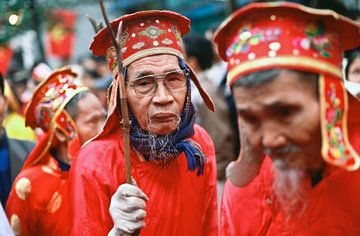 Traditionele boeddhistische ceremonie in Noord-Vietnam