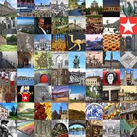 Tout ce qui vient de Maastricht - collage d'images typiques de la ville et de l'histoire
