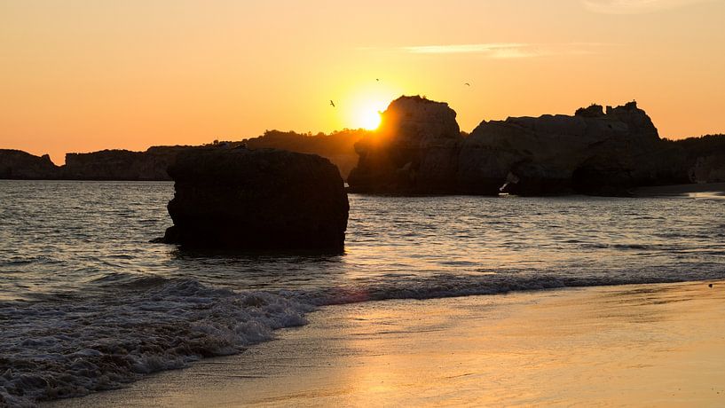 Coucher de soleil en Algarve par André Hamerpagt