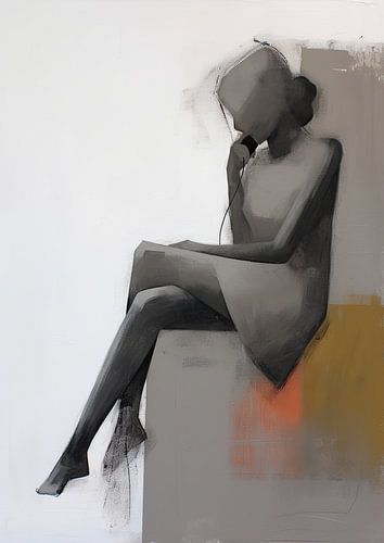 Weibliche Figur | Verborgene Gedanken in Farbe