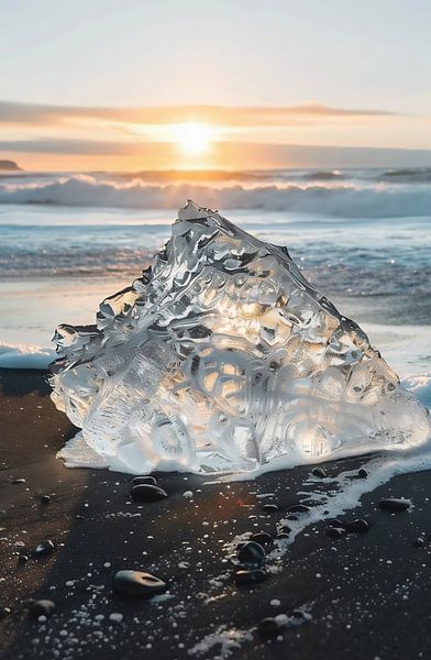 Eis im goldenen Licht von fernlichtsicht
