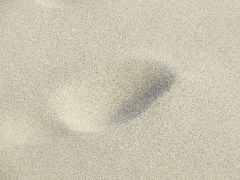 voetafdruk op het strand by Clementine aan de Stegge