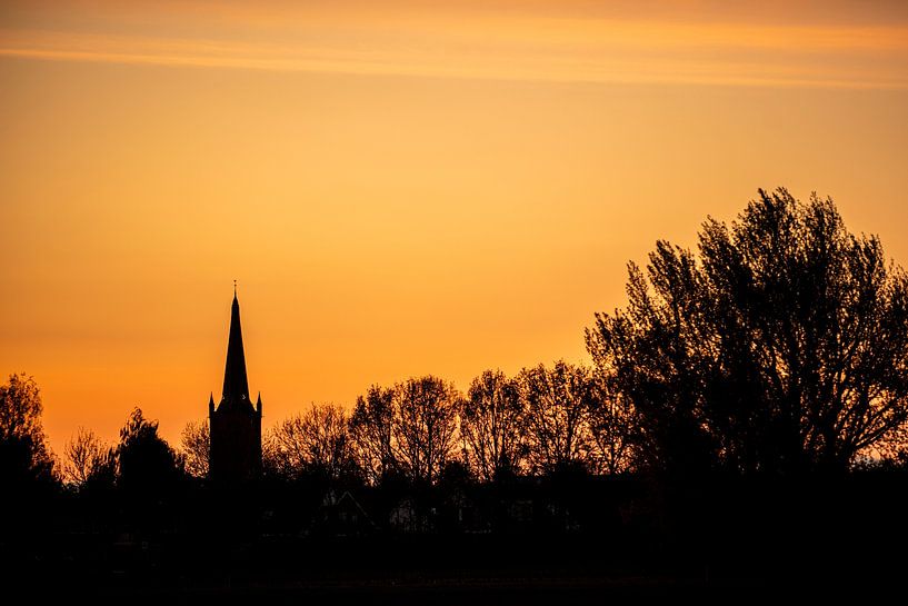 Siluet Skyline Steenwijk van Brian Morgan