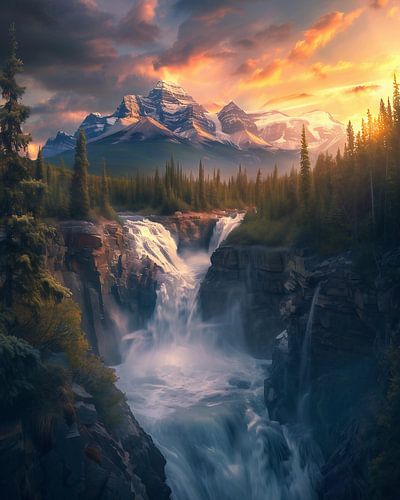 Mountains, luminously mystical