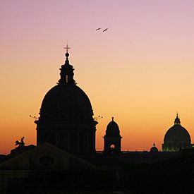 Rome at sunset van Inge Berken