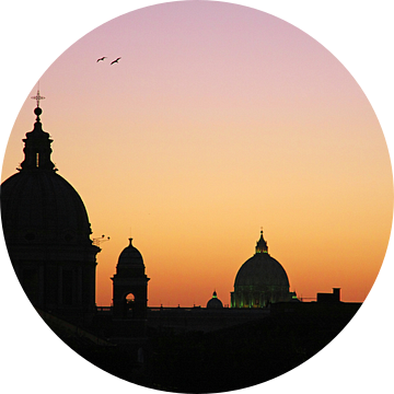 Rome at sunset van Inge Berken