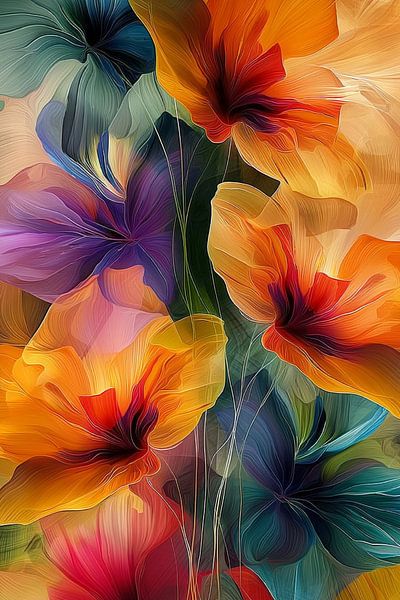 Flowers abstract by Bert Nijholt