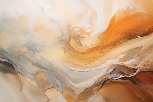 Abstrait moderne dans les tons de terre