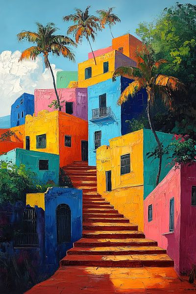 Echoes of Havana Sunshine by Abstract Painting