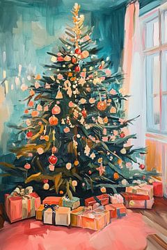 Kerstmis | Kerstboom met cadeaus van De Mooiste Kunst