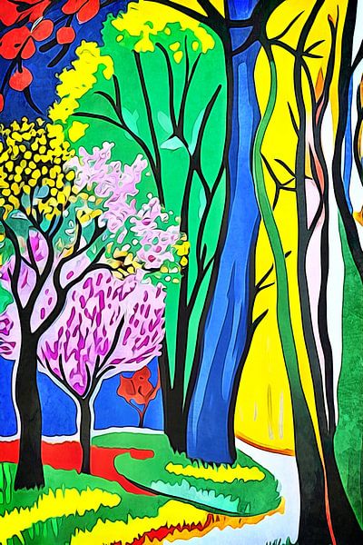 Paysage coloré #2 par zam art