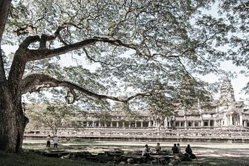 Behind Angkor Wat by Geert Schuite