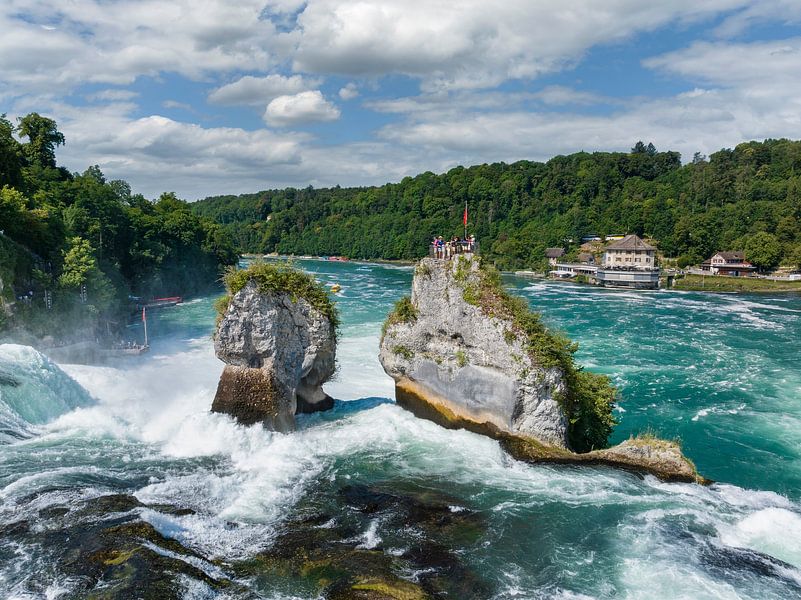 Auf dem Rheinfallfelsen von Markus Keller