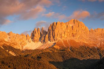Catinaccio at sunset, Dolomites