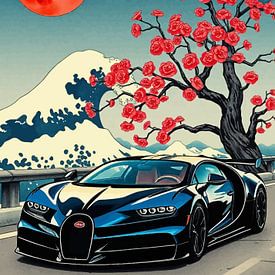 Bugatti Veyron Ukiyo-e van MIROKKU