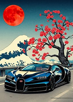 Bugatti Veyron Ukiyo-e van MIROKKU