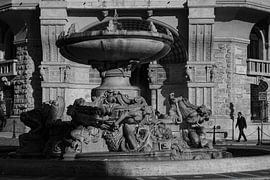 Coppedè-Brunnen Rom Lichtspiel BNW von Martijn Jebbink Photography