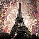 Eiffelturm in Paris mit Blumen von Christine aka stine1 Miniaturansicht