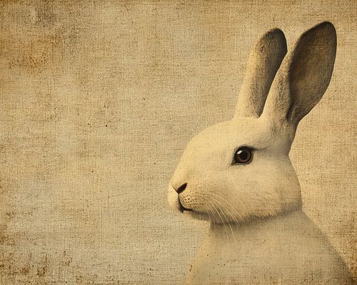 White Rabbit | Elegant White Rabbit Portrait