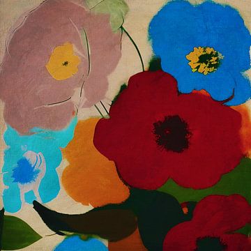 Stilleben mit Blumen 5 von Jan Keteleer