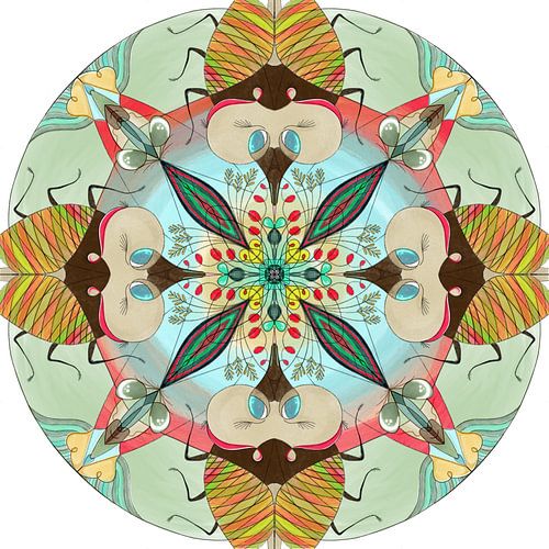Animal mandala, the Cricket.