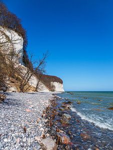 Kreidefelsen an der Küste der Ostsee auf der Insel Rügen