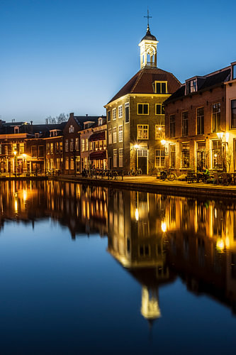 Oude Sluis in Schiedam in het gouden uur