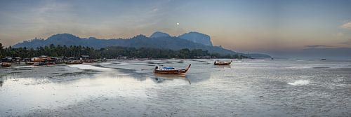 the coast of Koh Mook at low tide