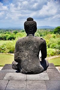 Buddhas Geist auf das grüne Tal gerichtet