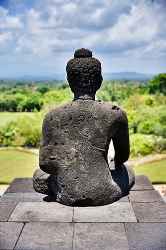 De Boeddhageest wendde zich naar de groene vallei