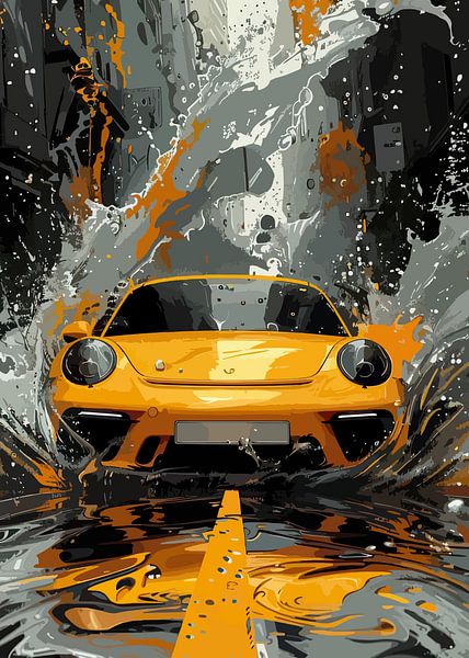 voiture jaune par romario sigamagama