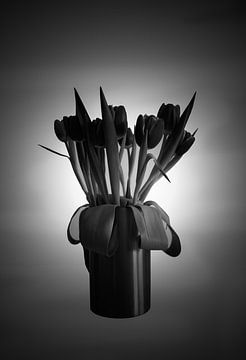 Tulpen zwart wit van BAM