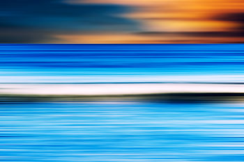 Kuststroom zonsondergang Abstract