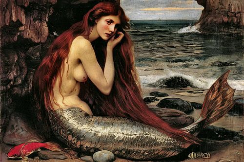 schilderachtig portret klassiek zeemeermin