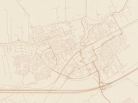 Terracotta style map of Woerden