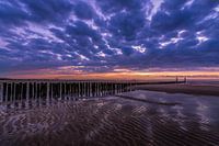 zonsondergang aan Zee