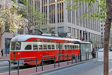 Historische tram in San Francisco van t.ART