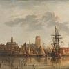 Ansicht von Dordrecht bei Sonnenuntergang, Aelbert Cuyp