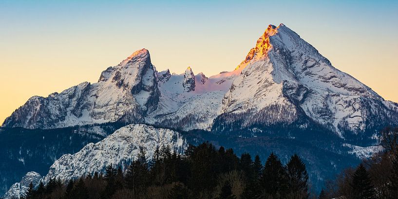 Watzmann in winter by Martin Wasilewski