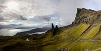 Panorama of Old Man of Storr on the Isle of Skye in Scotland