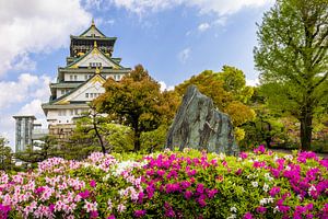 Historische und idyllische Burg Osaka
