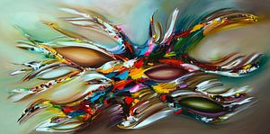 Abstract Flying van Gena Theheartofart