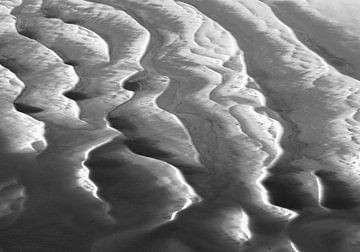 Zandplaten in Westerschelde bij laagwater van Sky Pictures Fotografie
