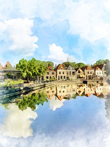Spaarndam, Noord-Holland, Nederland.