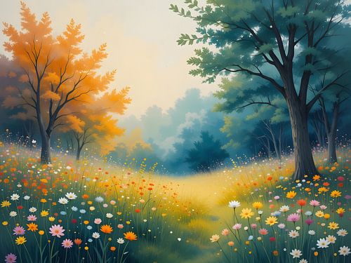 In het hart van het bos