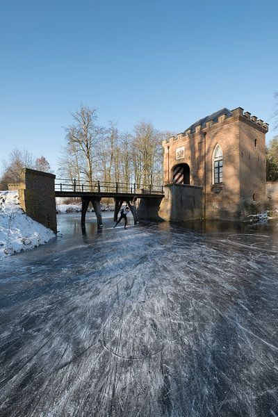 Nostalgie: schaatsen op de slotgracht bij kasteel Soelen van Moetwil en van Dijk - Fotografie