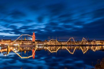 La ville de Kampen avec la flotte brune sur Fotografie Ronald