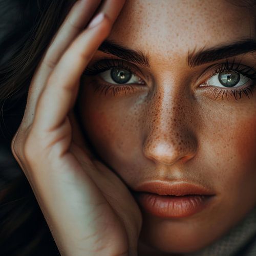 Intiem portret van een vrouw