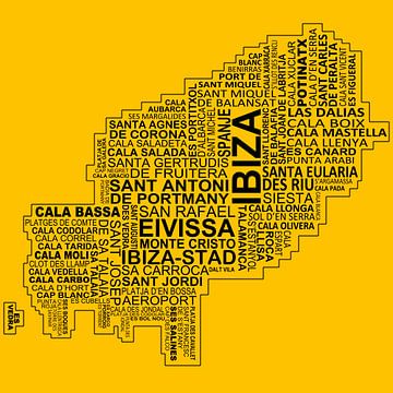 Ibiza Kaart van Stef van Campen