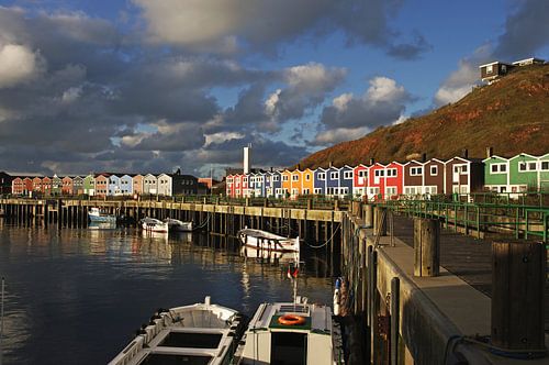 Helgoland met zijn kleurrijke kreeftenstandaards